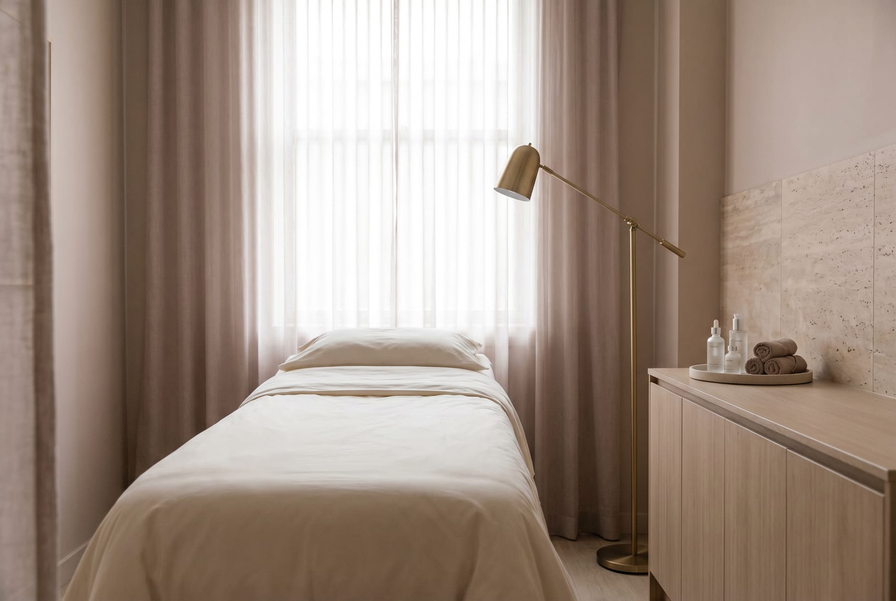 Treatment room at Victoria Aesthetics Beauty Clinic
